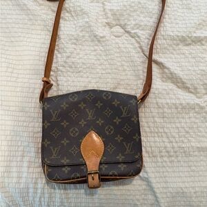 Louis Vuitton Vintage Monogram Canvas Cartouchiere GM Shoulder Bag